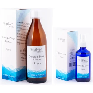 Silver Biotics 23 Ppm 500 ml + 23 Ppm 100 ml Sprey Cam Şişe Hydrasense Kolloidal Gümüş Suyu