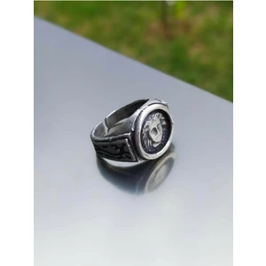 The Collection Medusa Model Ayarlanabilir Gümüş Kaplama Unisex Yüzük