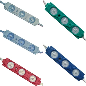 Mercekli Modül LED 1.5W - 7 Farklı Renk Yeşil-20 Adet