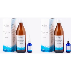 Silver Biotics 23 Ppm 1000 ml Cam Şişe + Cam Nazal Sprey Hydrasense Kolloidal Gümüş Suyu