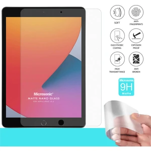 Apple iPad 10.2'' 9. Nesil (A2602-A2604-A2603-A2605) Matte Nano Glass Cam Ekran Koruyucu