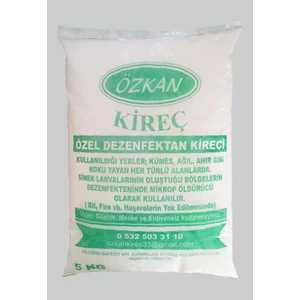 Özkan Sönmemiş Toz Kireç 5 kg