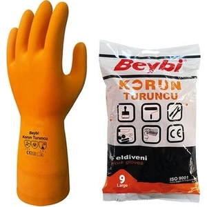 Korun Eldiven No 9 Turuncu 6 Çift