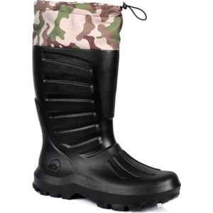 Siyah Termal Eva Konçlu Çoraplı Kauçuk Çizme