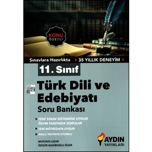 Aydın Yayınları 11. Sınıf Türk Dili ve Edebiyatı Konu Özetli Soru Bankası