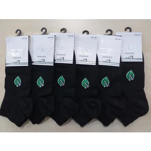 Socks Erkek Dikişsiz Bambu Kısa Çorap Siyah 6'lı