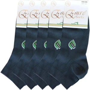 6 Adet %100 Bambu Erkek Kısa Lacivert Çorap