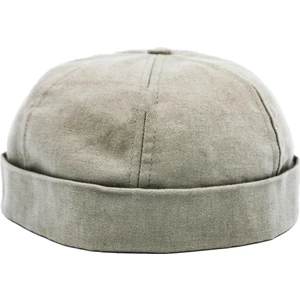 Hiphop Erkek Takke Şapka Docker %100 Pamuk Tokalı Bej