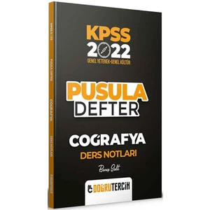 Doğru Tercih Yayınları  KPSS 2022 Coğrafya Pusula Defter Ders Notları