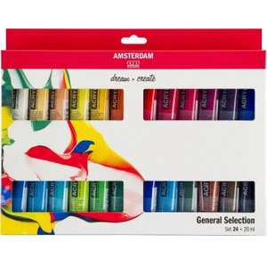 Amsterdam Akrilik Boya 24 Renk x 20 ml Set