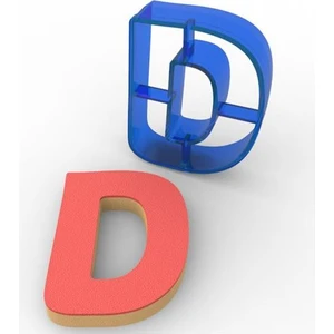 D Harfi Polikarbon Kurabiye Kalıbı