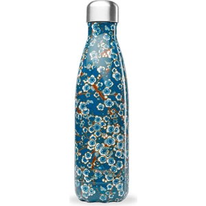 Isı Yalıtımlı Çiçek Desenli Termos 500 ml Mavi- QD3077