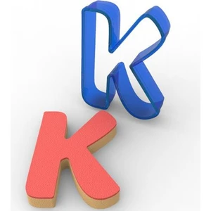 K Harfi Polikarbon Kurabiye Kalıbı