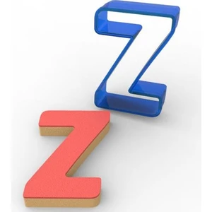 Z Harfi Polikarbon Kurabiye Kalıbı