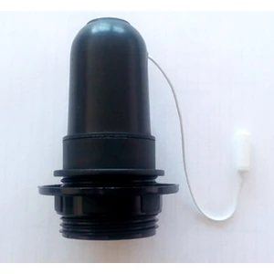 Siyah Ip Anahtarlı E27 Duy Dekoratif Şişe ve Masa Lambası Duyu