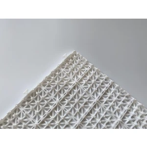 Gerçek Trend Beyaz,kare Desenli Ortopedik Plastik Yer Karosu Zemin Döşemesi Yer Izgarası 33X33 1 M2 (9 Adet)