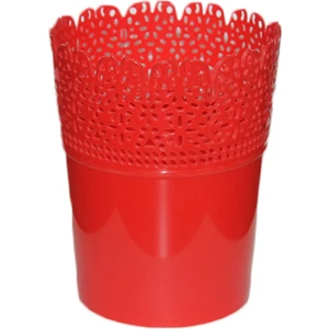 Küçük Yuvarlak Kırmızı Saksı