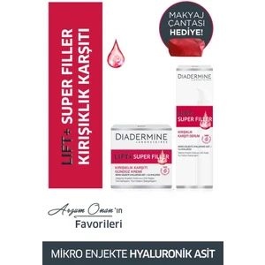 Arzum Onan’In Diadermine Lift+Superfiller Favorileri Gündüz Kremi + Serum 40 Ml + Makyaj Çantası