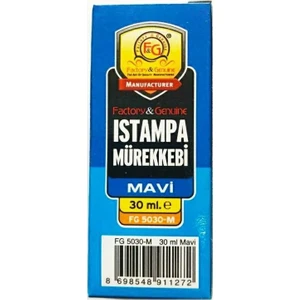 F&g Istampa Mürekkebi 30 ml Mavi