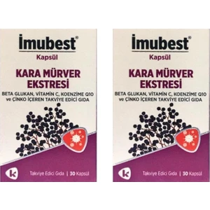 Beta Glukan Kara Mürver 30 Kapsül x 2 Adet