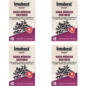 Beta Glukan Kara Mürver 30 Kapsül x 4 Adet