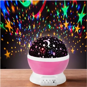 Star Global Dönen Projeksiyon Gece Lambası Star Master Ay Yıldız Duvar LED