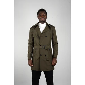 Slim Fit Erkek Haki Trençkot