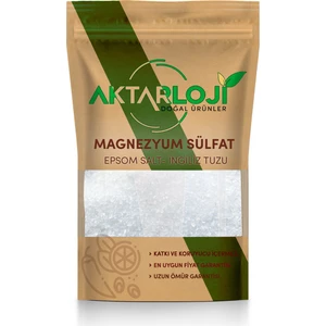 Doğal İngiliz Tuzu Magnezyum Sülfat Yenilebilir Glutensiz 1 kg Türkiye Menşeli