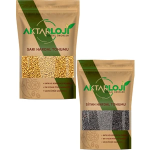 Sarı Hardal Tohumu 500 gr + Siyah Hardal Tohumu 500 gr