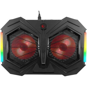AD-RC11 Spıder Çiift Fanlı 15 17" Rgb Yükselik Ayarlı Notebook Soğutucu Stand