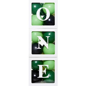 Bi Dolu Mutluluk One Yazılı Şeffaf Kutu Harf Beyaz 25 cm