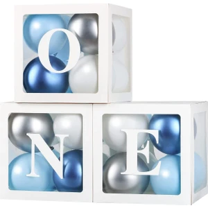 Bi Dolu Mutluluk One Yazılı Şeffaf Kutu Harf Beyaz 25 cm