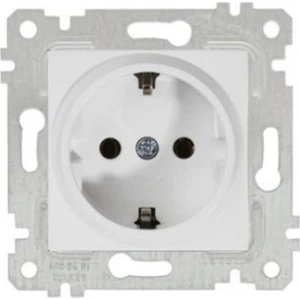 Rita Beyaz Mek+Tuş Topraklı Priz Mutlusan