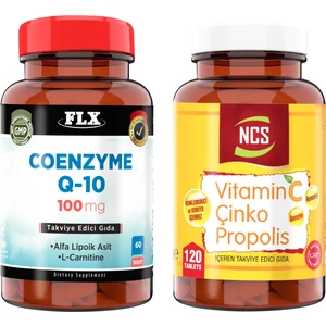 Coenzyme Q-10 100 Mg 60 Tablet + Ncs Vitamin C Çinko Propolis 120 Tablet