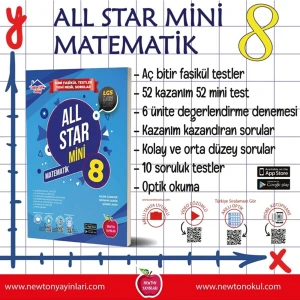 Newton Yayınları 8. Sınıf All Star Mini Matematik Çalışma Kitabı