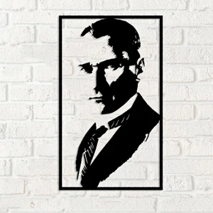 3Art Metal Atatürk Metal Duvar Tablosu