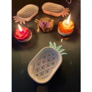 Home Future Ananas Tasarımlı Katı Kuru Sabunluk  Ananas Sabunluk Banyo Lavabo