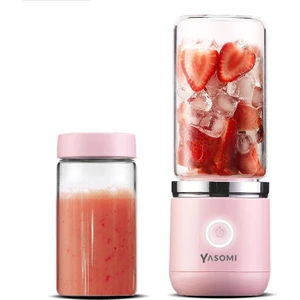 Taşınabilir Kablosuz Şarjlı Cam El Blenderi Pembe