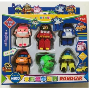Robocar Poli Dönüşebilen 6'lı Oyun Seti Robota Dönüşebilen Robocar Poli Araba