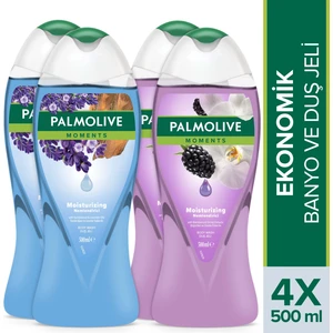 Moments Nemlendirici Banyo ve Duş Jeli 500 ml x 4 Adet