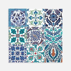 Kendinden Yapışkanlı Çini 019 Desenli Pvc Karo 30X30 cm 4'lü 0,36 M2