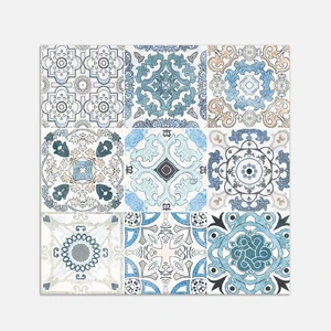 Kendinden Yapışkanlı Retro 019 Desenli Pvc Karo 30X30 cm 4'lü 0,36 M2