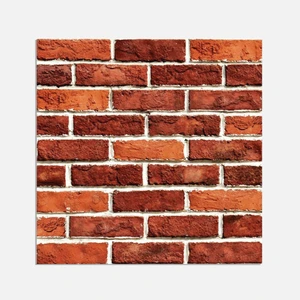 Kendinden Yapışkanlı Kırmızı Tuğla Desenli Pvc Karo 30X30 cm 4'lü 0,36 M2