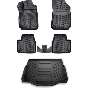 Citroen Cactus 3D Havuzlu Paspas 2014 Sonrası + Bagaj Havuzu