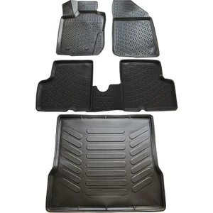 Dacia Logan 3D Havuzlu Paspas 2004-2012 + Bagaj Havuzu