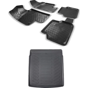 Volkswagen Passat B7 3D Havuzlu Paspas 2011-2014 + Bagaj Havuzu