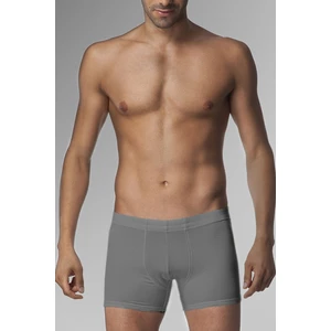 Çift Kaplan Erkek Elastanlı Gri Melanj Boxer 0810