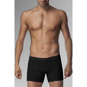 Çift Kaplan Erkek Elastanlı Siyah Boxer 0810
