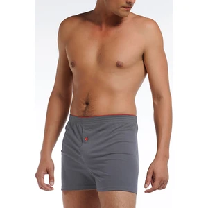 Çift Kaplan Erkek Penye Gri Melanj Boxer 0805