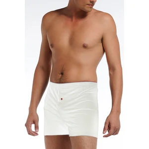 Çift Kaplan Erkek Penye Beyaz Boxer 0805